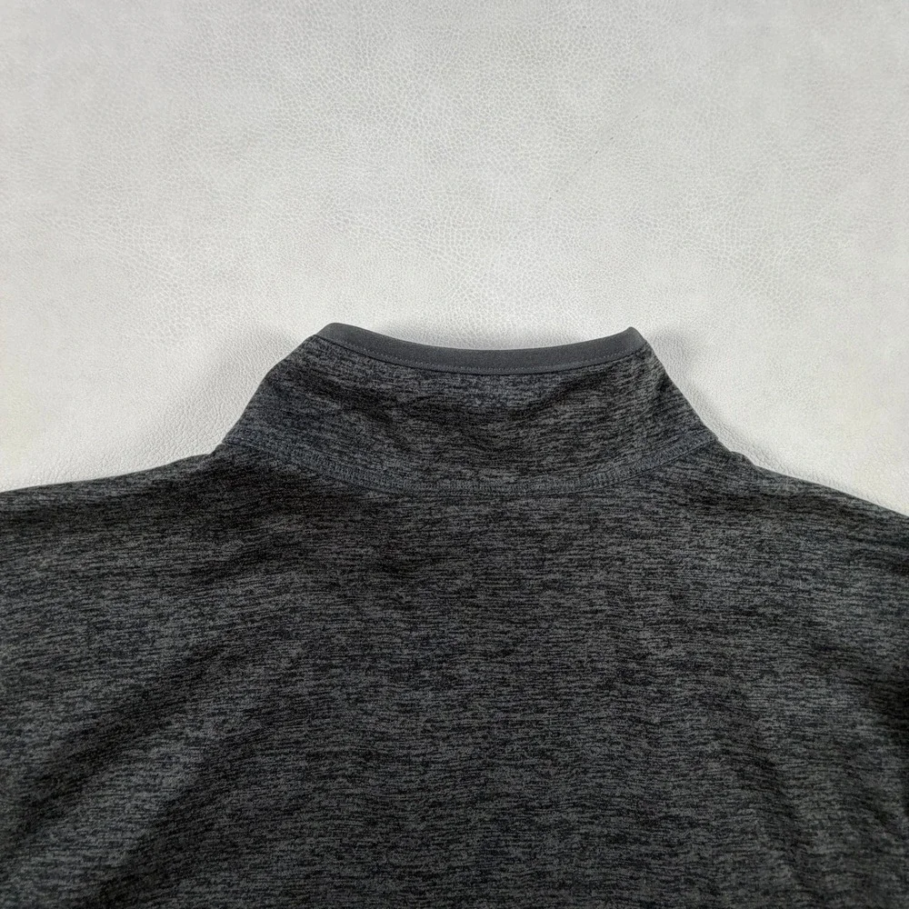 The North Face Mens Large Skyline Full Zip Fleece Jacket Dark Gray Penske Logo